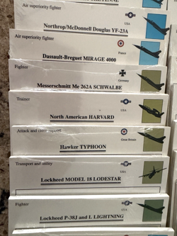 RARE HUGE LOT of 1,779 Edito Service WWII Airplane Cards 80 Packs Sealed WW2 - Image 3