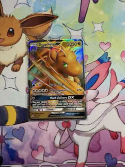 Dragonite GX 152/236 Unified Minds Ultra Rare Holo Pokemon Card - Image 1