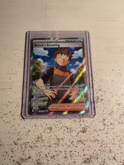 Brock’s Scouting Full Art Pokemon Journey Together Card 179/159 - Image 1