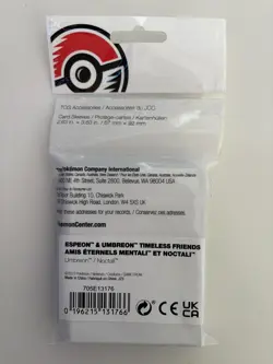 Espeon & Umbreon Timeless Friends Card Sleeves x65 Pokemon New & Sealed Umbreon - Image 3