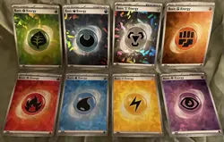 Pokemon TCG SVE Holo 8-Card Basic Energy Lot (EN) - Image 1