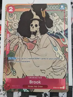 One Piece TCG Brook English Version 1st Anniversary Set ST01-011 Promo Card - Image 1