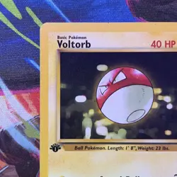 Voltorb 69/82 1st Edition Team Rocket 2000 Vintage Pokemon TCG Card WOTC LP - Image 3