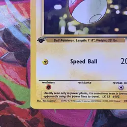 Voltorb 69/82 1st Edition Team Rocket 2000 Vintage Pokemon TCG Card WOTC LP - Image 4