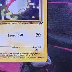 Voltorb 69/82 1st Edition Team Rocket 2000 Vintage Pokemon TCG Card WOTC LP - Image 5