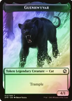 ✨Spider|| Guenhwyvar Double-Sided Token T Foil Adventures in the Forgotten Realm - Image 1