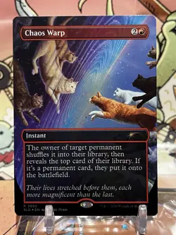 Chaos Warp (2692) ✨FOIL✨ [Secret Lair Cats Of Chaos] MTG - Image 1