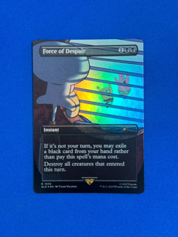 FORCE OF DESPAIR MAGIC THE GATHERING MTG SECRET LAIR SPONGEBOB FOIL 1936 - Image 1