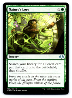 Nature's Lore FOIL - Dominaria Remastered - MTG - Image 1