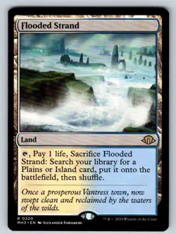 Flooded Strand 220 Rare Modern Horizons 3 Magic: The Gathering Lightly Played - Image 1