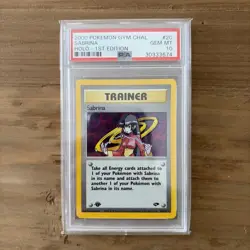 Pokemon Sabrina Gym Challenge 1st Edition Holo Rare # 20/132 PSA 10 Gem Mint - Image 1