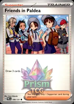 Friends in Paldea 109/131 Common Prismatic Evolutions Pokemon - Image 1