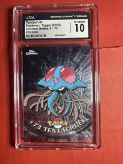 CGC 10 Tentacruel Topps Chrome Series 1 #73 2000 Pokemon Card 6036 - Image 1