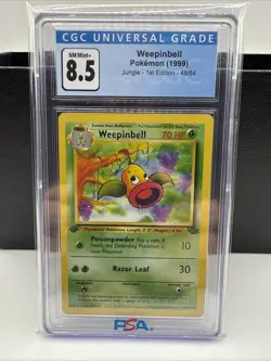 1999 Pokemon Jungle Weepinbell #48/64 CGC 8.5 NM/Mint+ - Image 1
