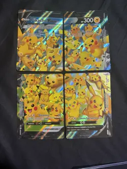 Pikachu V-Union SwSH Black Star PROMO Set of 4 NM Pokemon Celebrations - Image 1