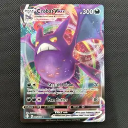 Pokemon TCG Crobat VMAX Shining Fates Holo Ultra Rare Card 045/072 - Image 2
