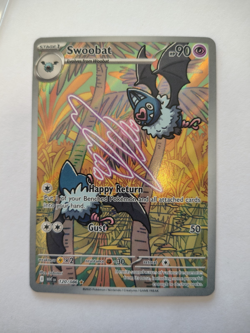 Pokemon TCG Swoobat White Flare Illustration Rare 120/86 - Image 1