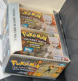 Pokemon TCG The First Movie Topps Series Sealed Pack - Blue Logo Mewtwo - Image 1