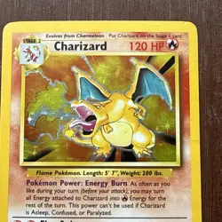 Pokemon TCG Base Set Charizard Holo - Image 3