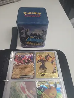 Pokemon Binder With 2 Tins - 310 Cards Included - Image 4