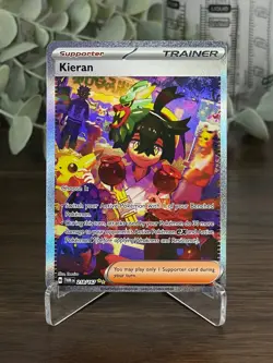 Kieran 218/167 Special Illustration Rare Twilight Masquerade Pokemon Holo LP - Image 1