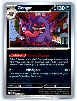 Gengar 050/088 Rare Perfect Order Pokemon Reverse Holo Near Mint - Image 1