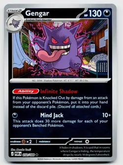 2026 Pokemon Gengar ME03: Perfect Order 050/088 Rare Reverse Holo NM - Image 1