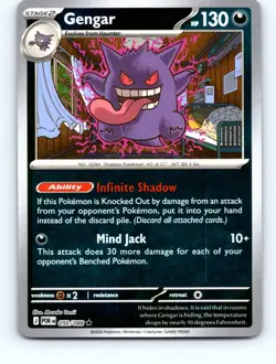 Gengar 050/088 Rare Perfect Order Pokemon Reverse Holo Near Mint - Image 1