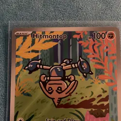 Hitmontop 240/217 SV: 151 Illustration Rare Full Art Holo Basic 100HP Eng 2023 - Image 3