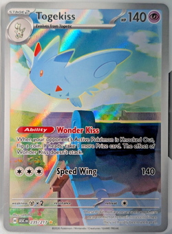 Pokemon Mega Evolution Ascended Heroes Togekiss 235 Illustration Rare Full Art - Image 1