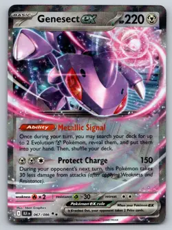 Genesect ex 067 - Scarlet/Violet Black Bolt - Pokemon TCG - NM - Image 1