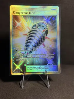 Pokemon Dangerous Drill Secret Rare Full Art Holo Sm-Team Up 192/181 - Image 1