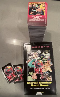 Lot of 450+ Mortal Kombat Red Border CCG Kards BradyGames 1994 TCG Cards - Image 5