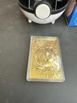 1999 Pokemon Jigglypuff 23K Gold-Plated Trading Card/W COA and Pokeball Case MIB - Image 2