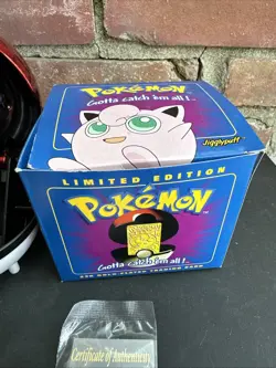 1999 Pokemon Jigglypuff 23K Gold-Plated Trading Card/W COA and Pokeball Case MIB - Image 4