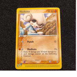 Pokemon TCG Meditite Basic 37/97 EX Dragon 50 HP Regular English Card - Image 1