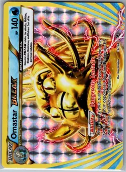 Omastar BREAK 19/124 XY - Fates Collide - Pokemon Card - NM - Image 1