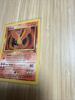 Pokemon Moltres TCG Fossil Card 27/62 Non-Holo Unlimited Rare NM - Image 2