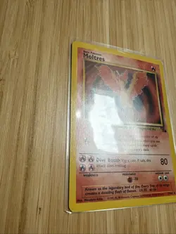 Pokemon Moltres TCG Fossil Card 27/62 Non-Holo Unlimited Rare NM - Image 3