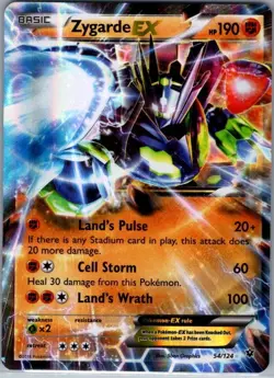 Zygarde EX 54/124 XY - Fates Collide - Pokemon Card - NM - Image 1