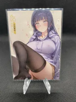 FEET Hinata- Goddess Story ANIME WAIFU Card - KEY MOON STARS - SSR-041 - Naruto - Image 1