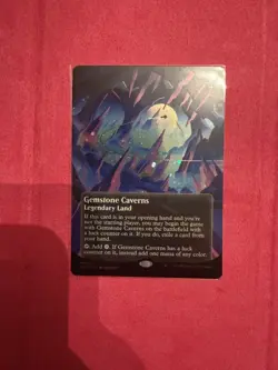 MTG Gemstone Caverns (0151) (Borderless) (Galaxy Foil) Edge of Eternities EOE - Image 2