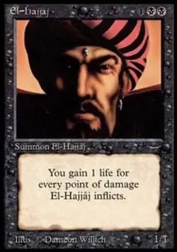 MTG English El-Hajjaj Medium Play Normal Arabian Nights - Image 1