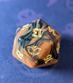 Secrets of Strixhaven Oversized Spindown Life Counter - MTG Bundle D20 Die - Image 1