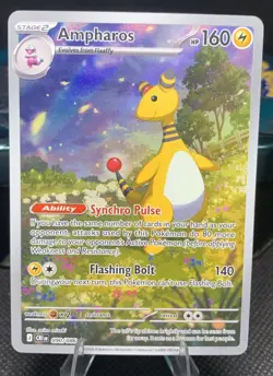 Pokemon Ampharos 090/086 Illustration Rare Chaos Rising Near Mint - Image 1