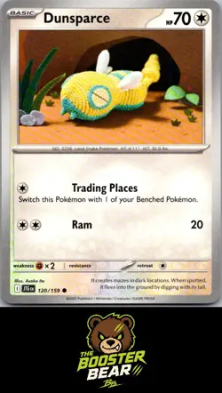 Dunsparce 120/159 Journey Together C Pokemon NM/M ENG - Image 1