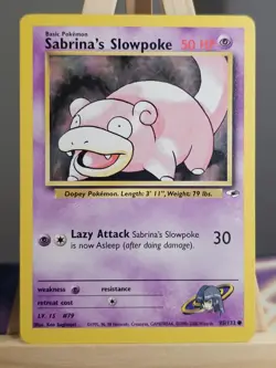 95/132 Sabrina's Slowpoke Gym Heroes Regular Common Pokemon TCG - Image 1