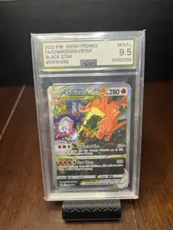 Pokemon Company Charizard VSTAR Holo Full Art Black Star Promo SWSH262 AGS 9.5 - Image 1