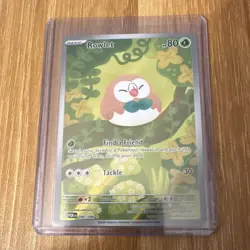 Nintendo Pokemon TCG Rowlet 090/088 Prismatic Evolutions Illus Rare Holo Eng 80 - Image 1