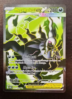 Mega Darkrai ex 101/084 Ultra Rare Mega Evolution: Pitch Black Pokemon NM - Image 1